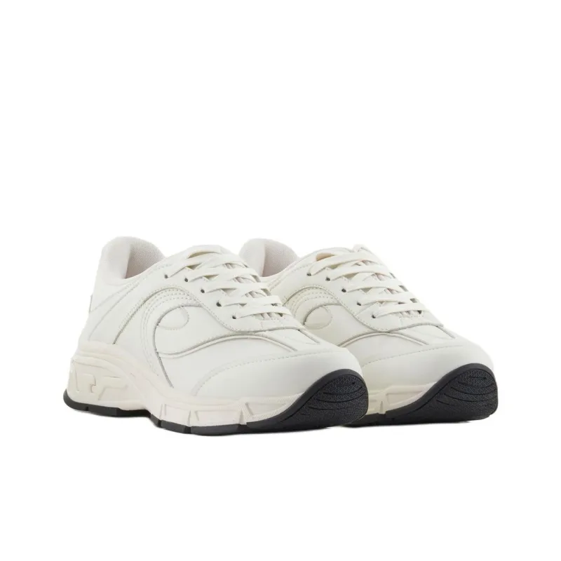 EMPORIO ARMANI Low Top Chunky Sneakers Men's White-2