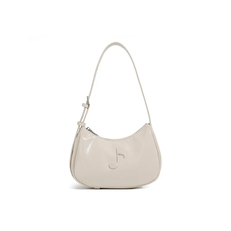 KKA PU, Textile Mixture Crossbody Handbag, Shoulder Bag Women's Silver/Ecru/Black/Blue-6