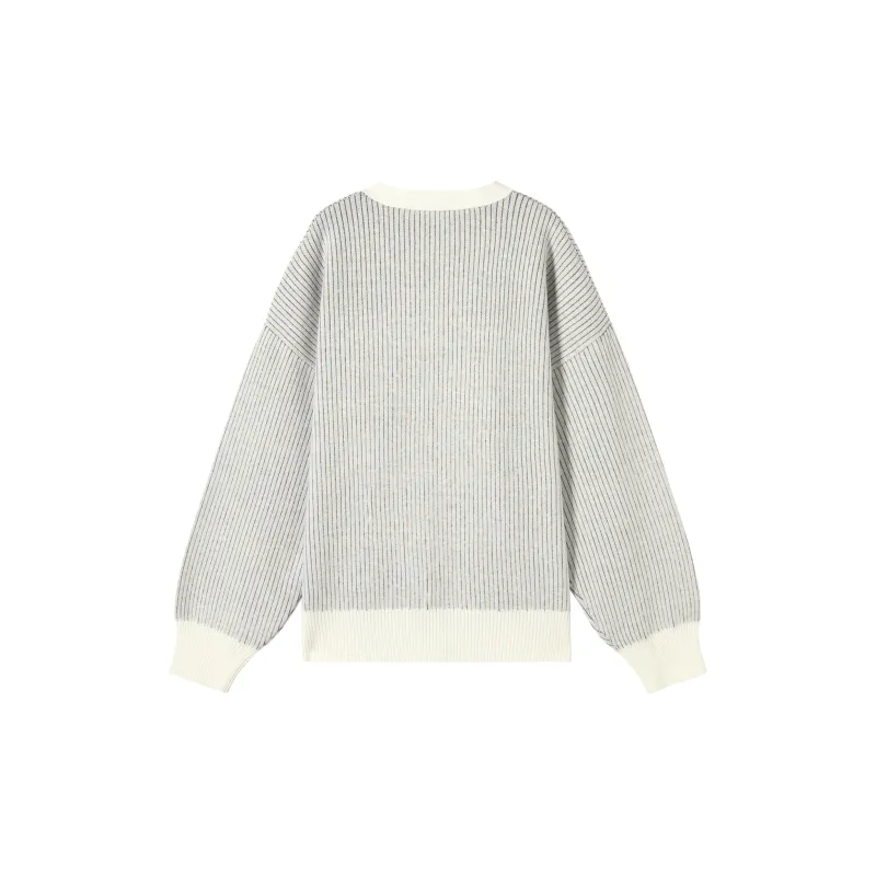 DIALOGUE x KAIYILAIWEN Sweater Women's Moon White-1