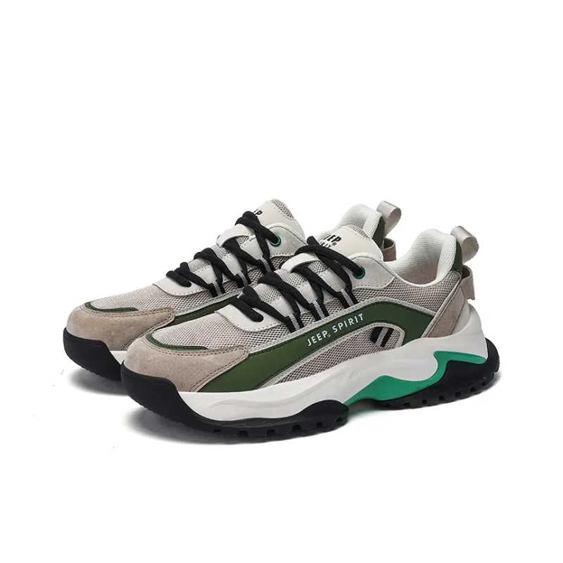 JEEP SPIRIT Anti-Slip And Wear-Resistant Breathable Low-Top Casual Shoes Men's-22