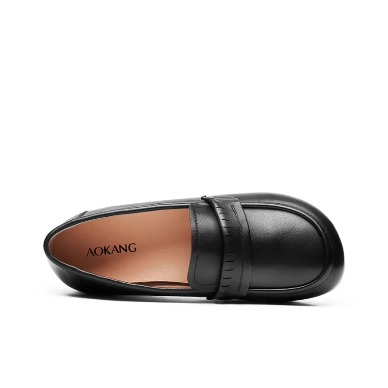AOKANG Loafers Women's Black/Brown-3