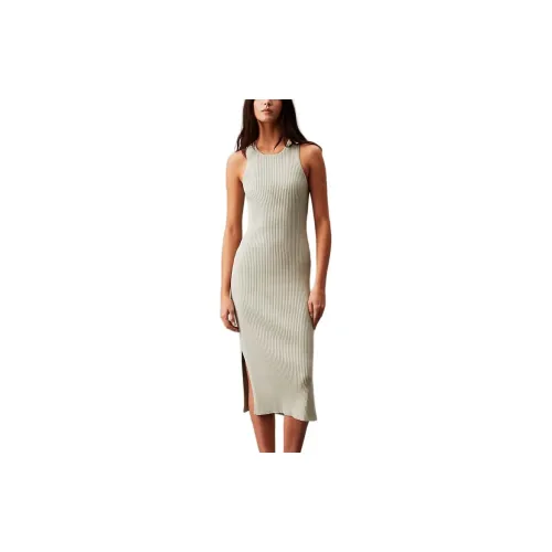 Calvin Klein Sleeveless Dresses Women's Desert Sage Green