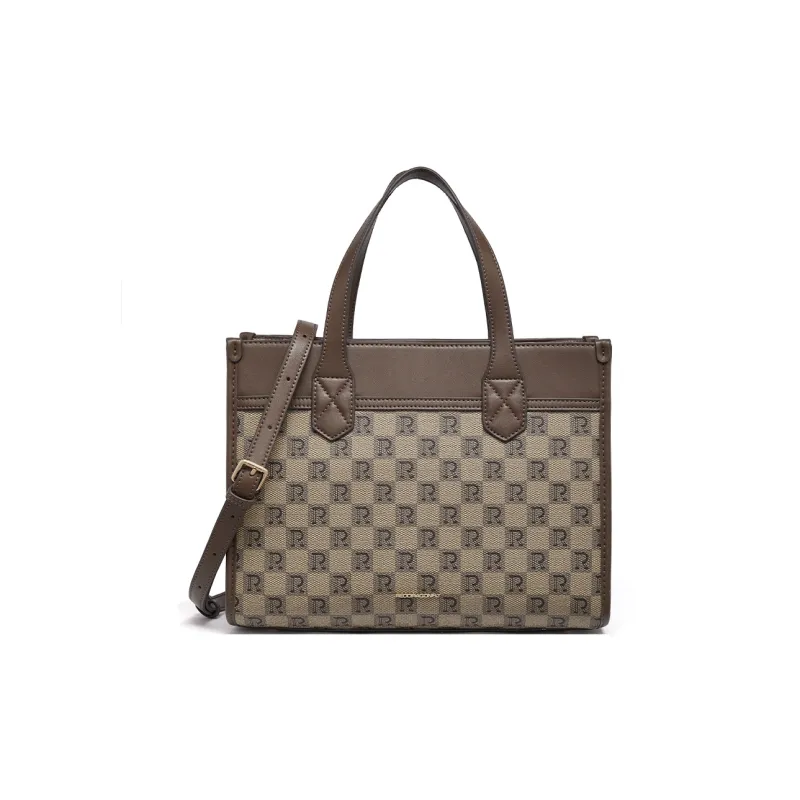 RED DRAGONFLY PVC One Shoulder Handbag Regular Women's Coffee-0