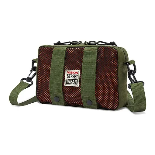 Vision Street Wear Polyamide Crossbody Bag Unisex Army Green-1