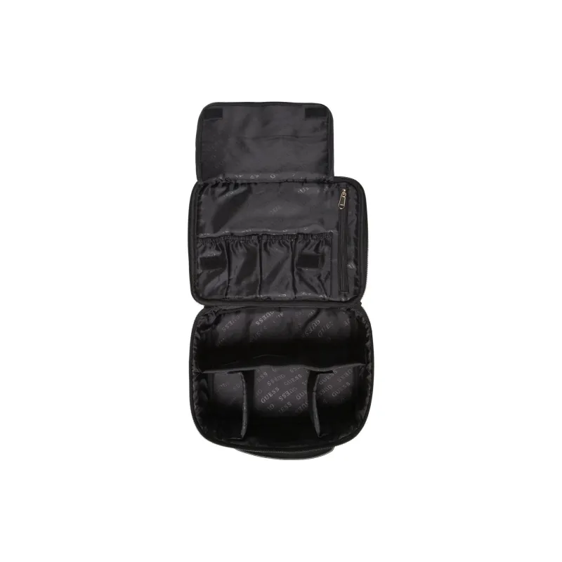 GUESS Polyurethane Makeup Bag Women's Dark Gray-3