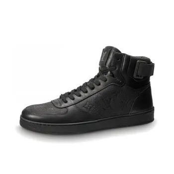 LOUIS VUITTON Rivoli High Top Stylish Skateboarding Shoes Men's Black