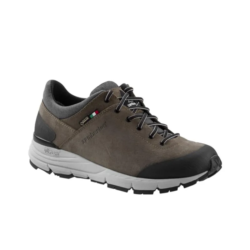 Zamberlan Anti-Slip Wear-Resistant Low-Top Trekking Shoes Men's Gray Brown-1