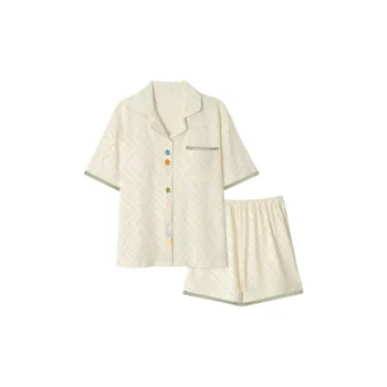 MIIOW Pajama Set Women's Floral Stripes