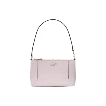Kate Spade Litchi Grain Leather Handbag, Shoulder Bag Women's Shimmer Pink
