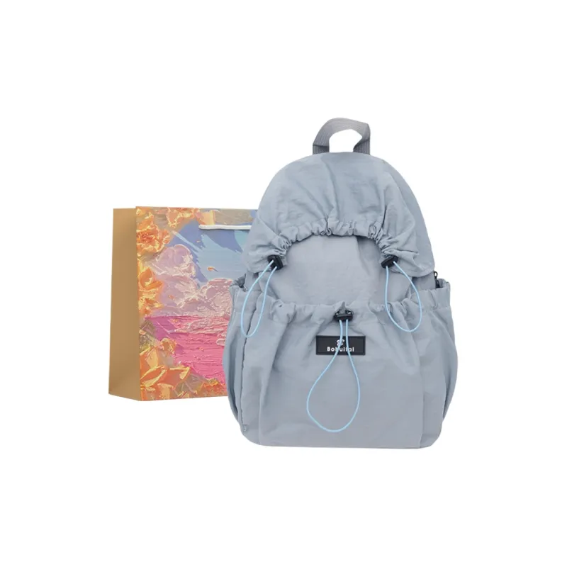 BRINCH Nylon Backpack Women's Multicolor-11