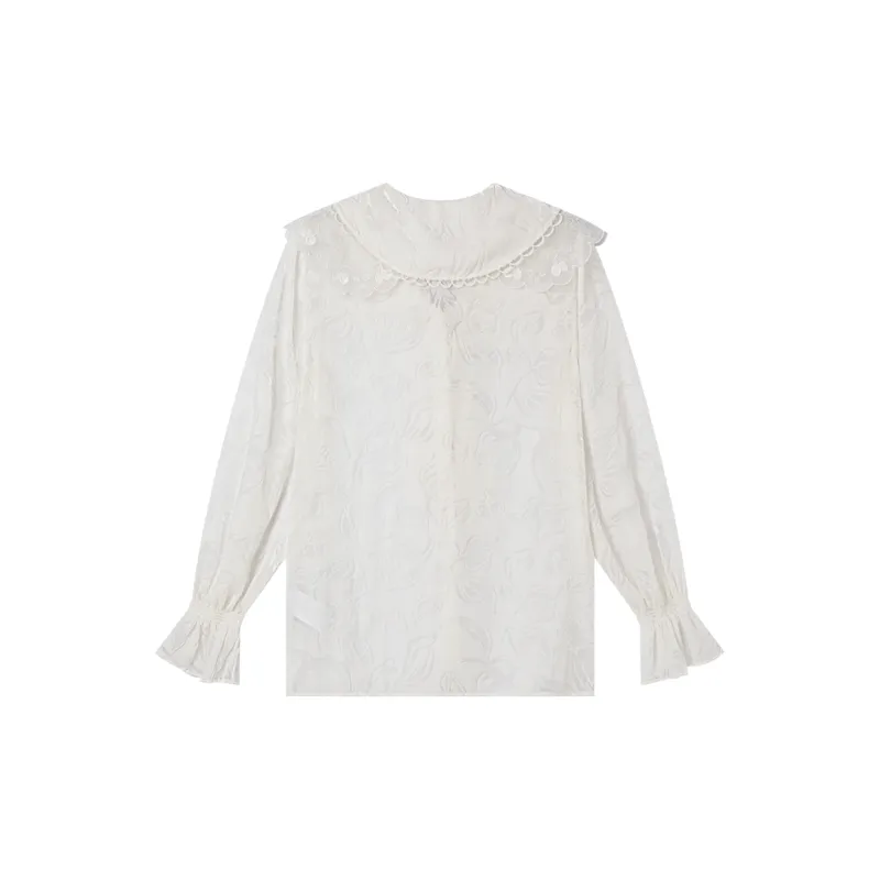 UOOYAA Shirts Women's White-1