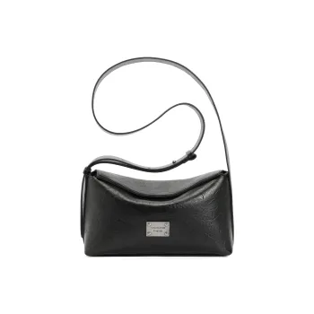 BELLE Artificial Leather Small Square Bag Shoulder Bag Unisex Solid Color Plain