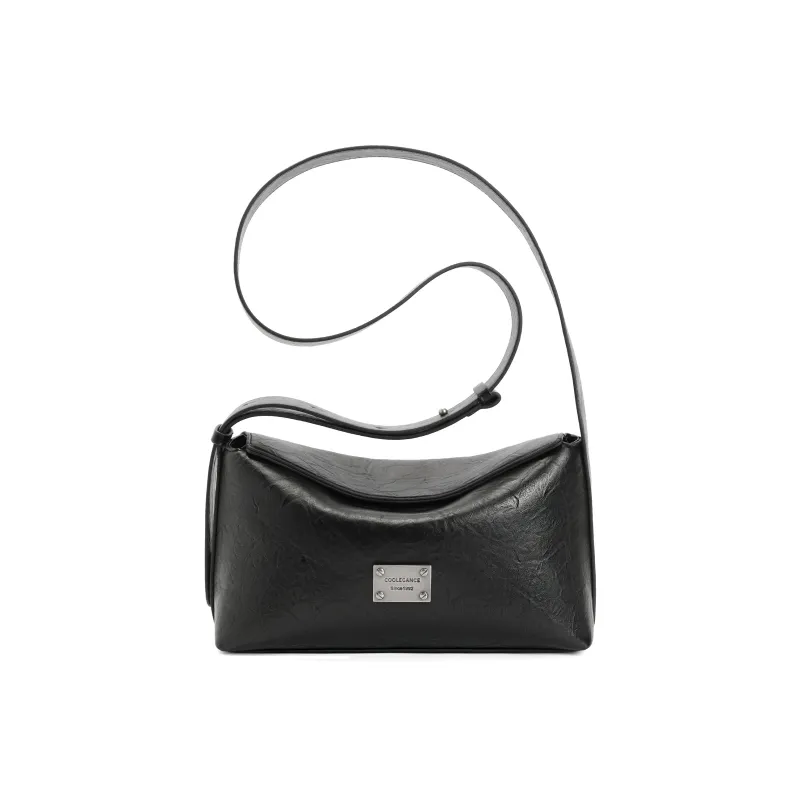 BELLE Artificial Leather Small Square Bag Shoulder Bag Unisex Solid Color Plain-0