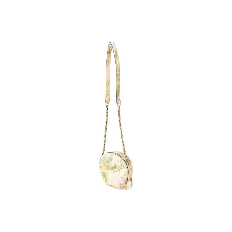 GUESS Synthetic Leather Small Round Crossbody Bag Women's Pink Green-3