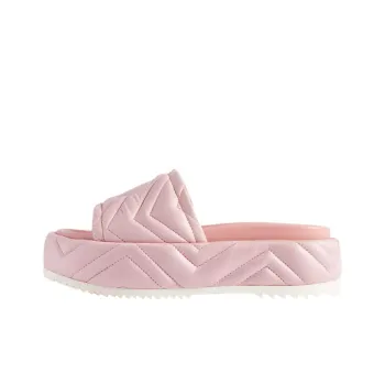 GUCCI Quilted Angelina Platform 55 Mm Sandal Powder Pink Women's