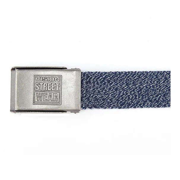 Vision Street Wear American Vintage Canvas Metal Buckle Two Tone Sports Belts Unisex-5