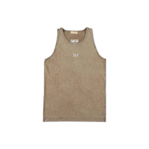 WIND AND SEA Tank Tops Unisex Sand