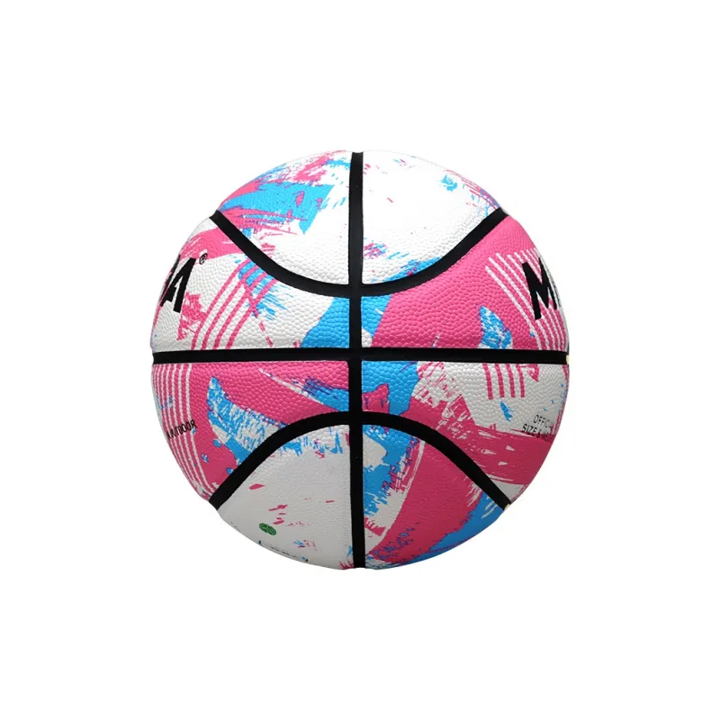 MISDA PU Basketball Pink Blue White Size 7 Size 6 Size 5 Training Unisex-4