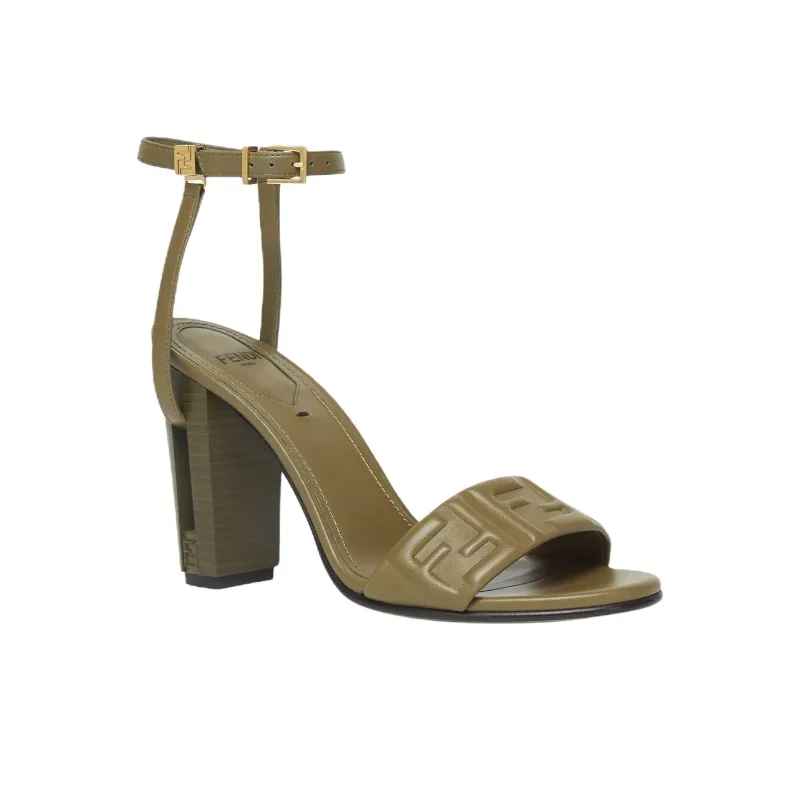 FENDI Delfina Strap Sandals Women's Green-2
