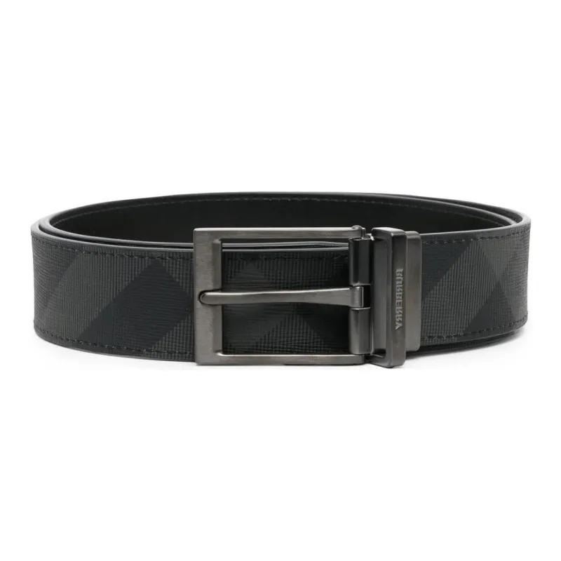 Burberry Reversible Check print Leather Belt-1