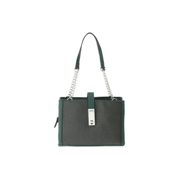 GUESS Polyvinyl Chloride Handbag Shoulder Bag Women's Dark Gray