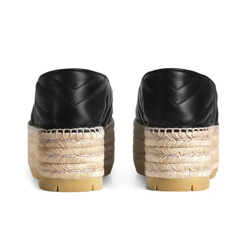 GUCCI Leather Espadrille With Double G-4