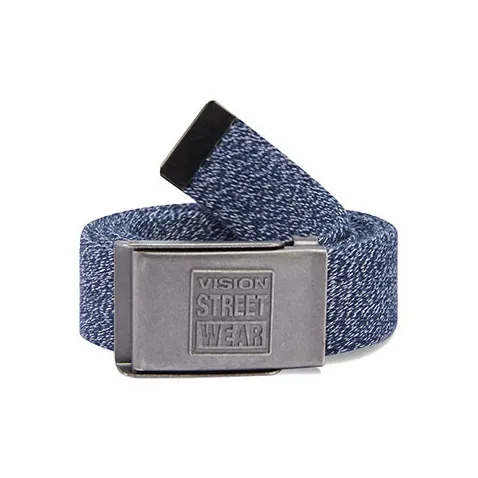 Vision Street Wear American Vintage Canvas Metal Buckle Two Tone Sports Belts Unisex-4