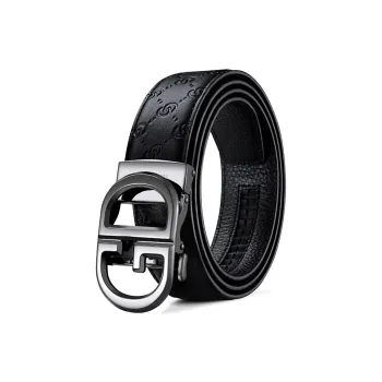 AUGTARLION Genuine Leather Automatic Buckle Business Youth Cow Leather Leather Belts Men's Width  3.5cm
