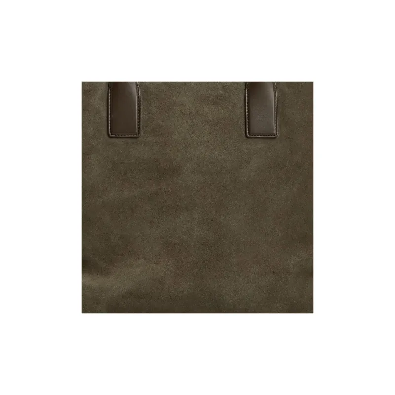 Bottega Veneta Suede Tote Bag Shopping Bag Handbag Large Size Men's Camo & Khaki-3