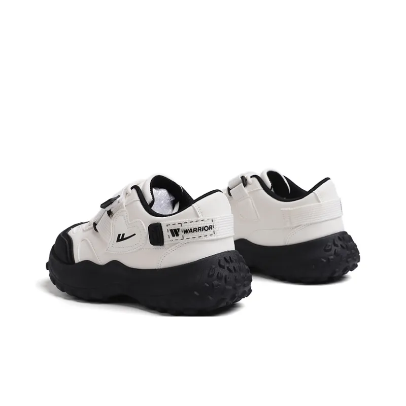 Warrior Wear resistant And Waterproof Low Top Casual Shoes Women's Beige Black-4
