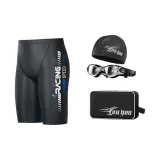 Black+Swim Goggles+Swimming Cap+Swim Bag