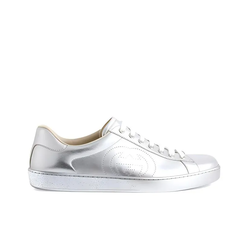 GUCCI Ace 'Metallic Silver'-1