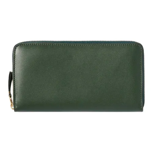 CDG Cow Leather Wallet Regular Unisex Dark Green