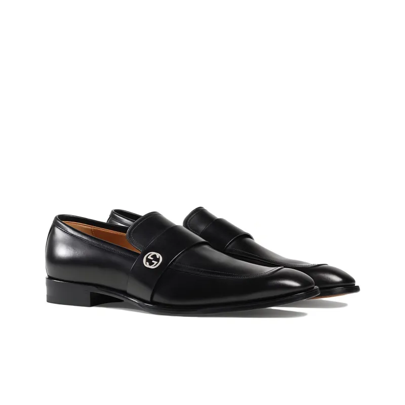 GUCCI Dress Shoes Men Low-Top Black-2
