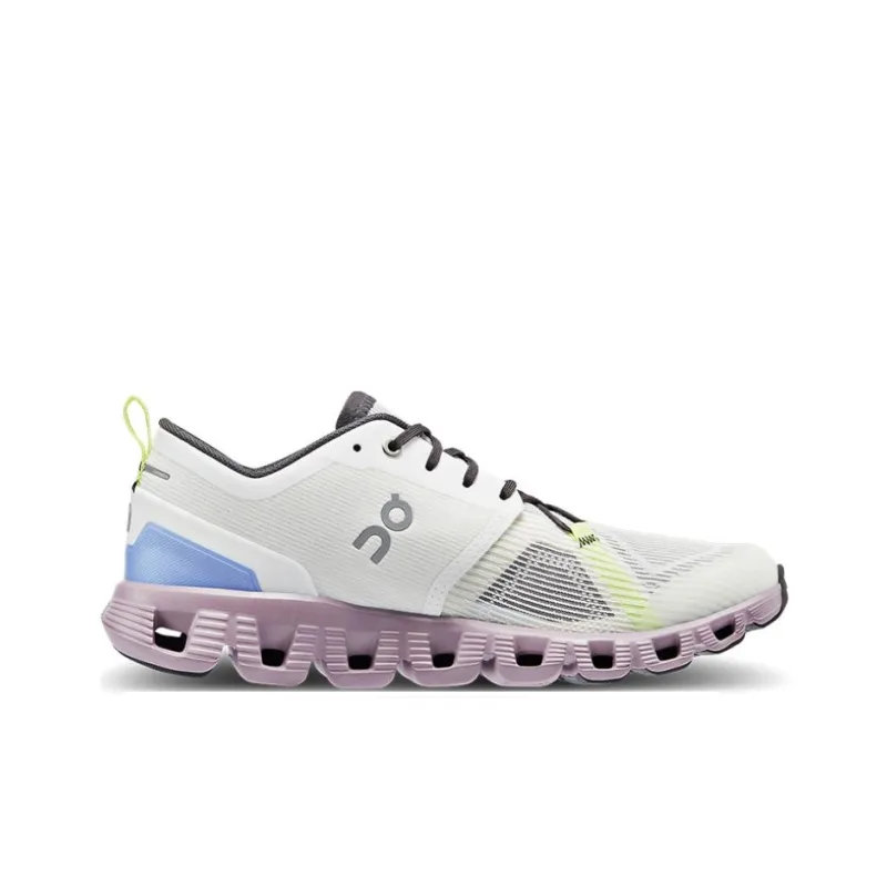 On Cloud X 3 Shift Cushioning, Slip Resistant, And Abrasion Resistant Low Top Training Shoes Women's White Blue-1