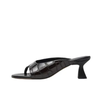 MIISTA Flip Flops Women's Black Brown