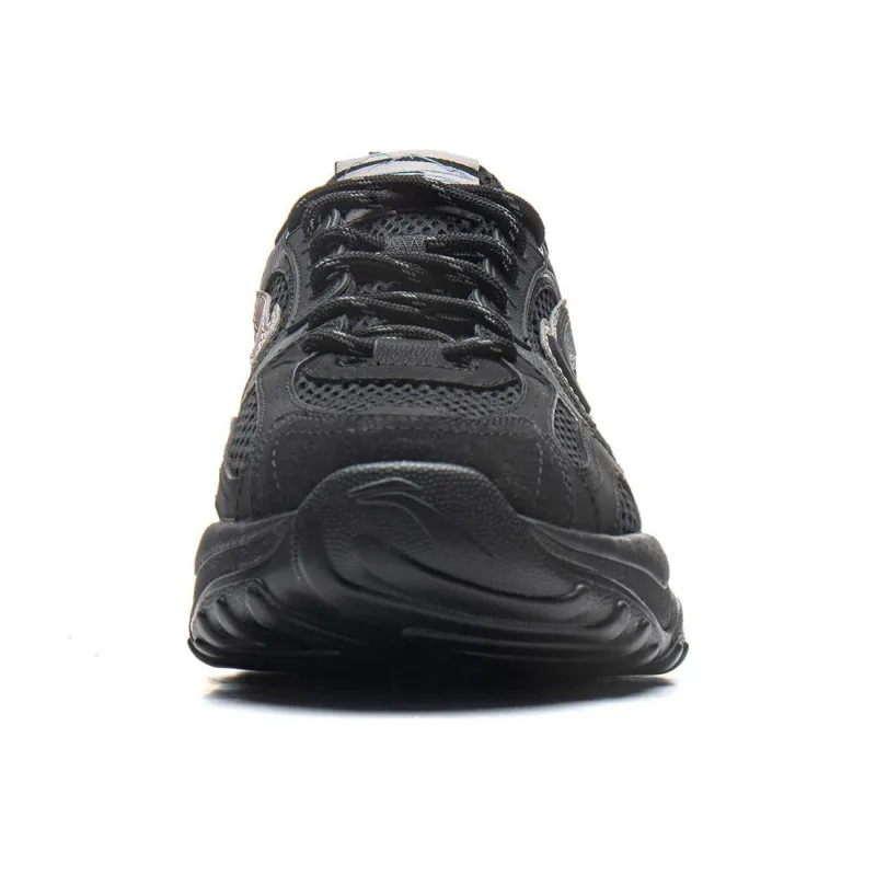 LiNing Chu Rui V2 Anti Slip Wear Resistant Low Top Casual Shoes Men's Black-4