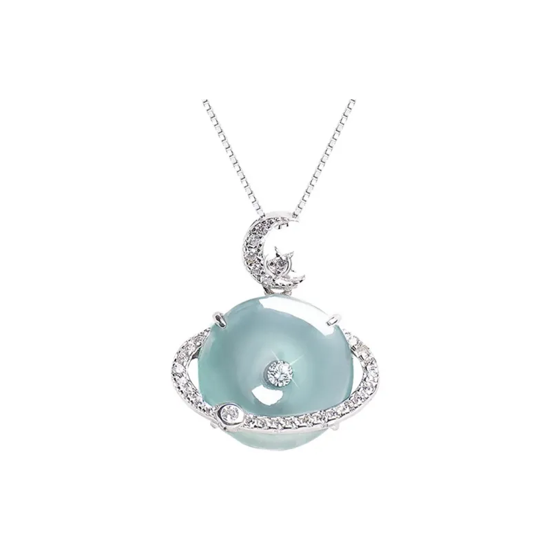 Emerald Dynasty Glutinous Jade Jadeite Necklaces Women's-0