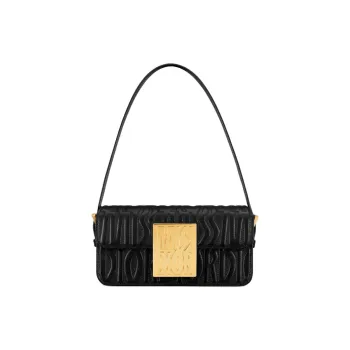 DIOR Miss DIOR Cowhide Leather Handbag Women's Black