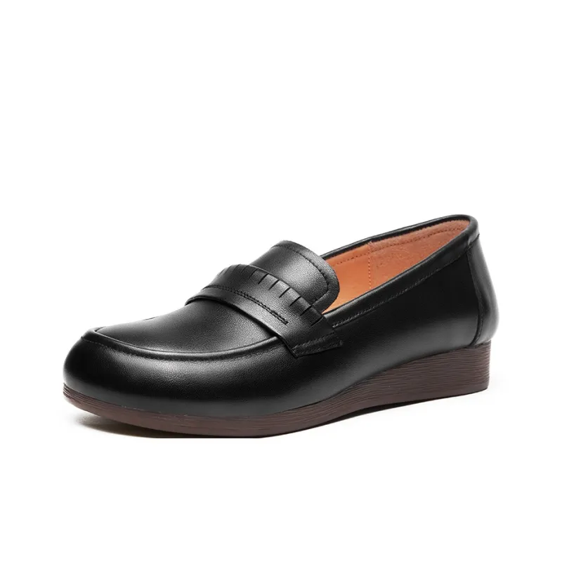AOKANG Loafers Women's Black/Brown-1