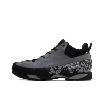 Zamberlan Anti-Slip Wear-Resistant Low-Top Trekking Shoes Men's Gray Black