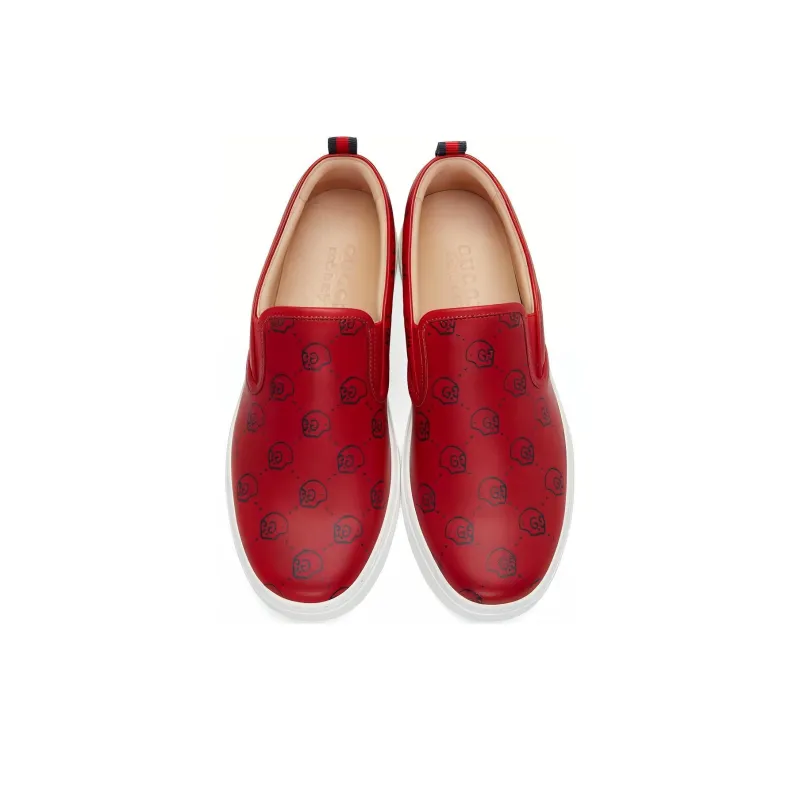 GUCCI Slip On Ghost Skull 'Red'-2