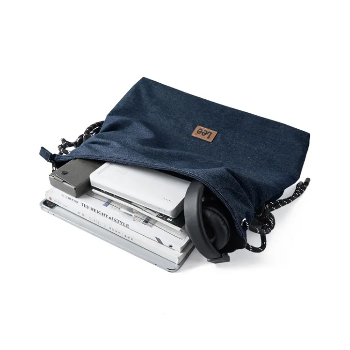 Lee Denim American Vintage Shoulder Bag, Crossbody Bag Medium Size Unisex Black/Denim Blue/Khaki-5