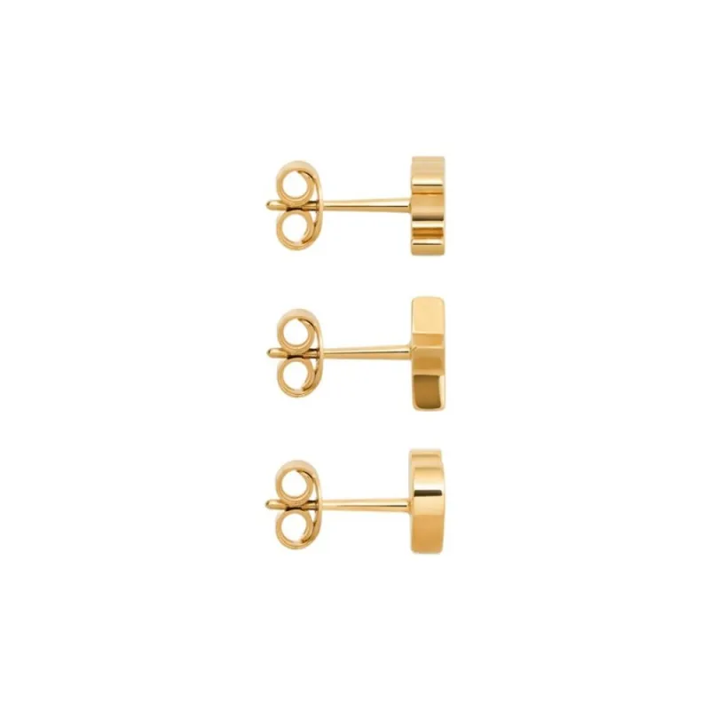 CELINE Triomphe Studs In Brass With Gold Finish-0
