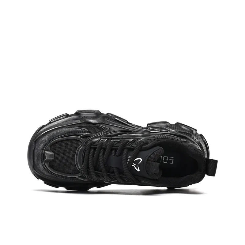 EBLAN Low Top Chunky Sneakers Men's Black-3