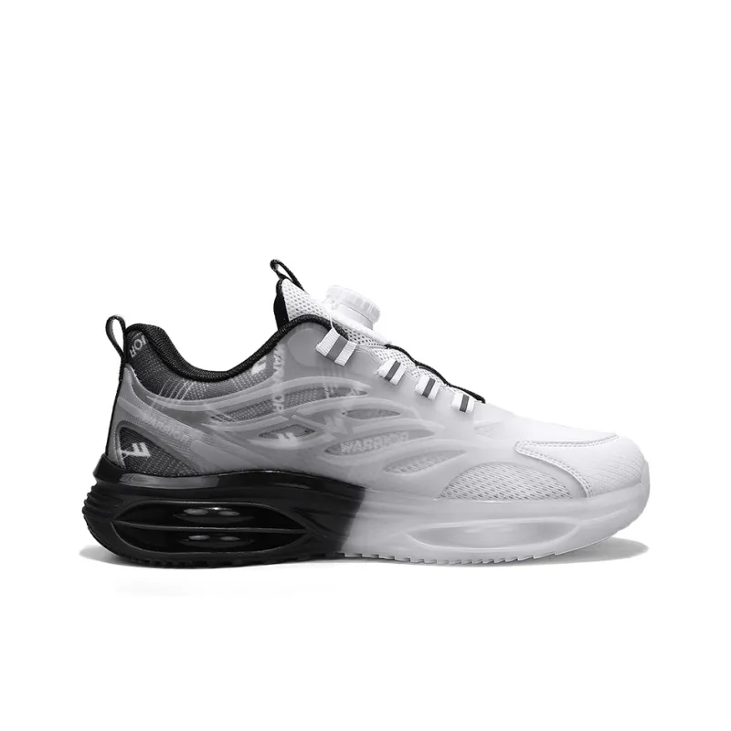 Warrior Cushioning Height Increase Low Top Training Running Shoes Men's Gray Black-1