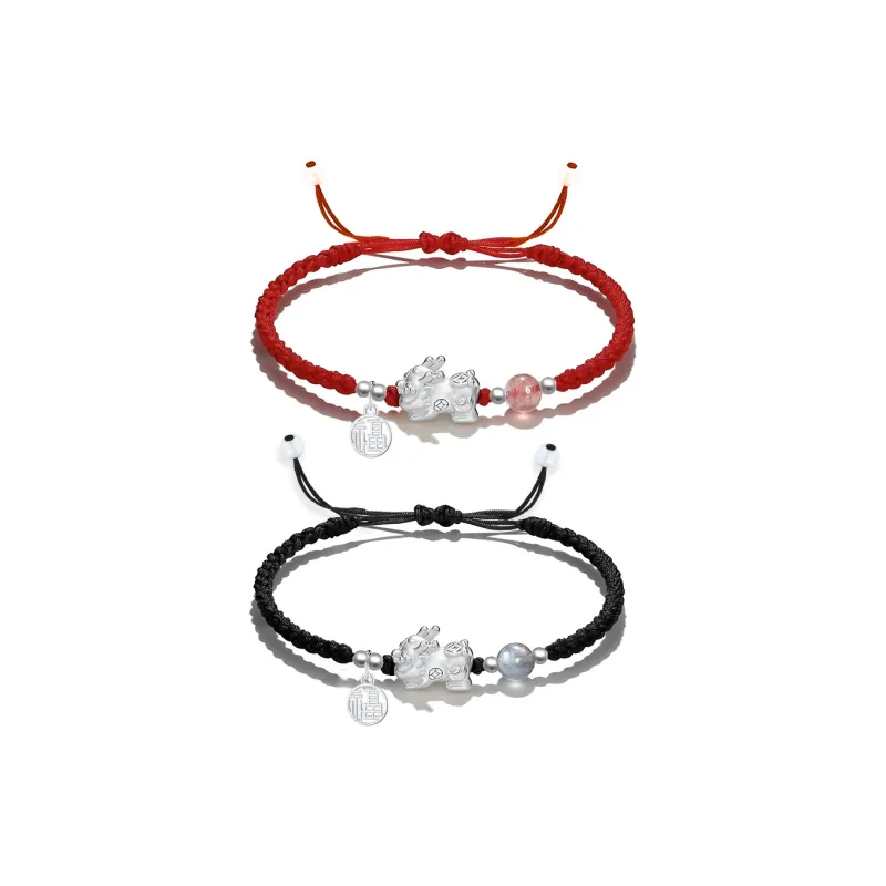 Shiban Colored Glaze Jade Bracelets Unisex-3