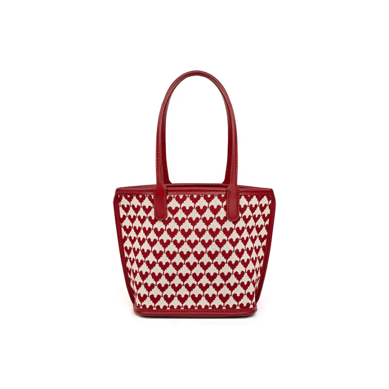 Vigno Synthetic Leather Woolen Handbag Combo Bag Regular Women's Red-10