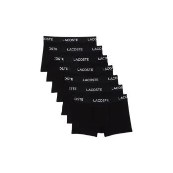 LACOSTE Logo print Cotton Boxers Set Of Five