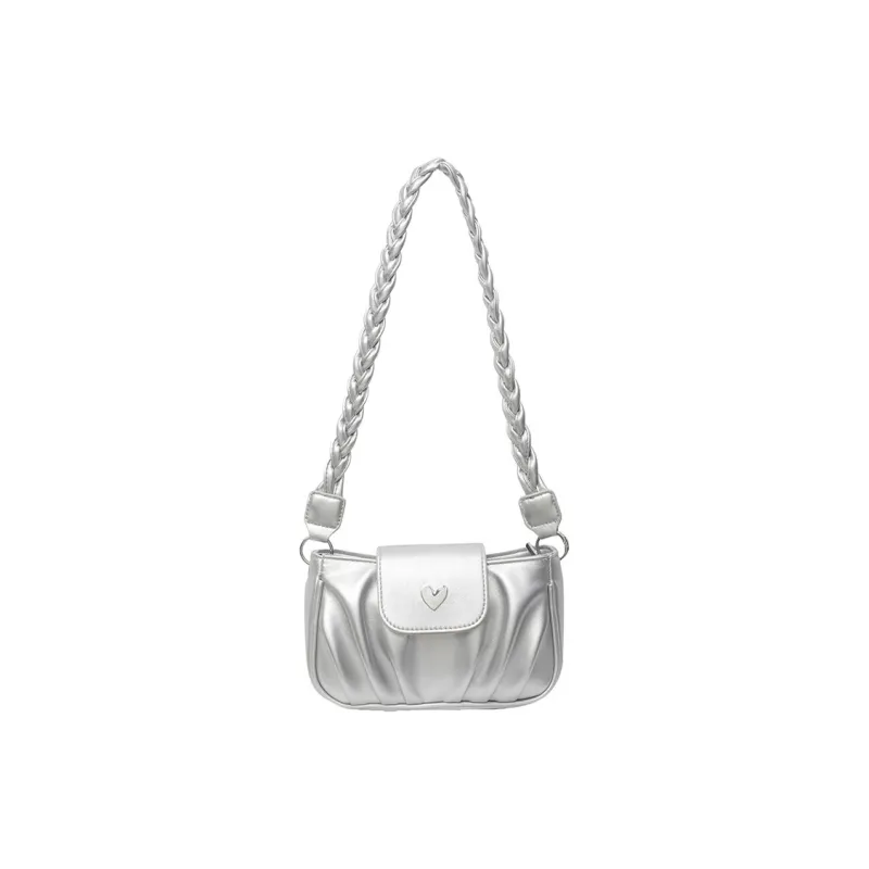 DALO PU Handbag Shoulder Bag Crossbody Bag Women's Black/Ecru/Pink/Silver-18